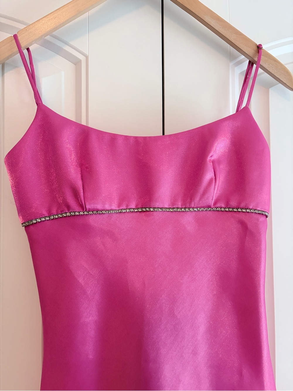 Amanda Uprichard NWT Kiersten Mini Dress Hot Pink Satin Women's Size XS - Picture 5 of 14